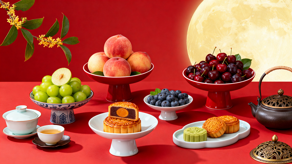 中秋美食高清