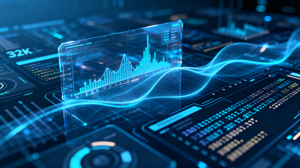 全息数据可视化界面数字界面全息投影数据分析信息图表科技感