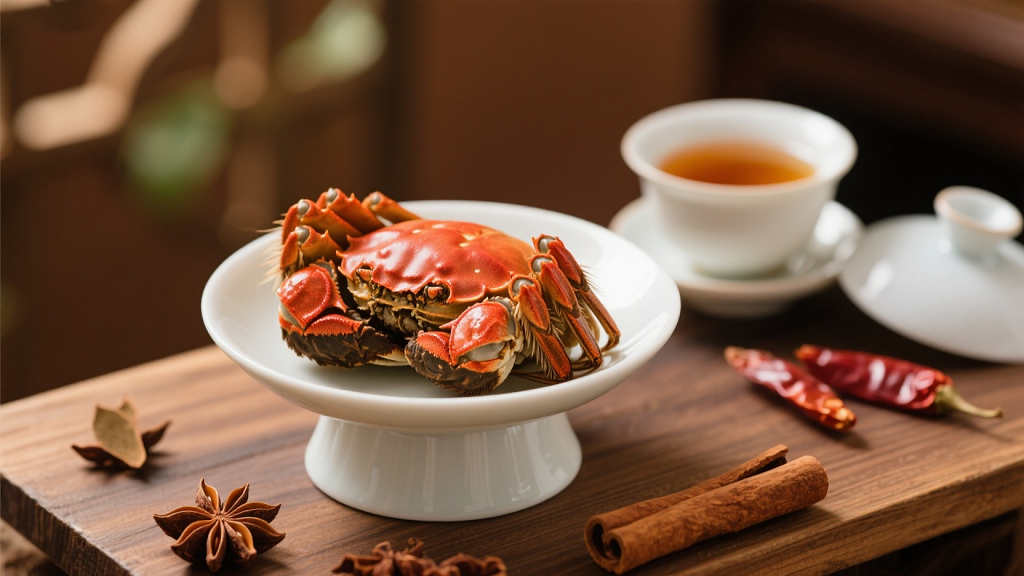 大闸蟹美食美味茶饮