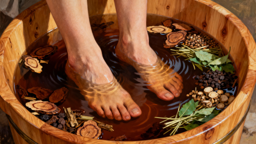 中药泡脚足浴中药足浴泡脚养生泡脚草本泡脚中药养生足部护理