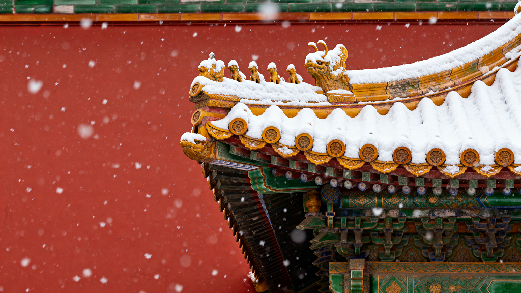 故宫雪景红墙琉璃瓦皇家建筑故宫雪景红墙雪景设计素材平面设计