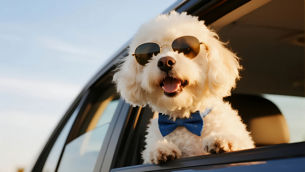 国庆节假期带宠物狗一起自驾出游的快乐时光