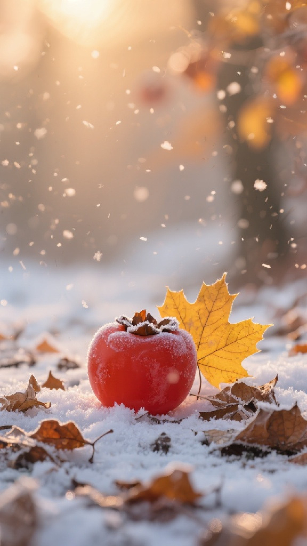 十二四节气底图柿子霜降