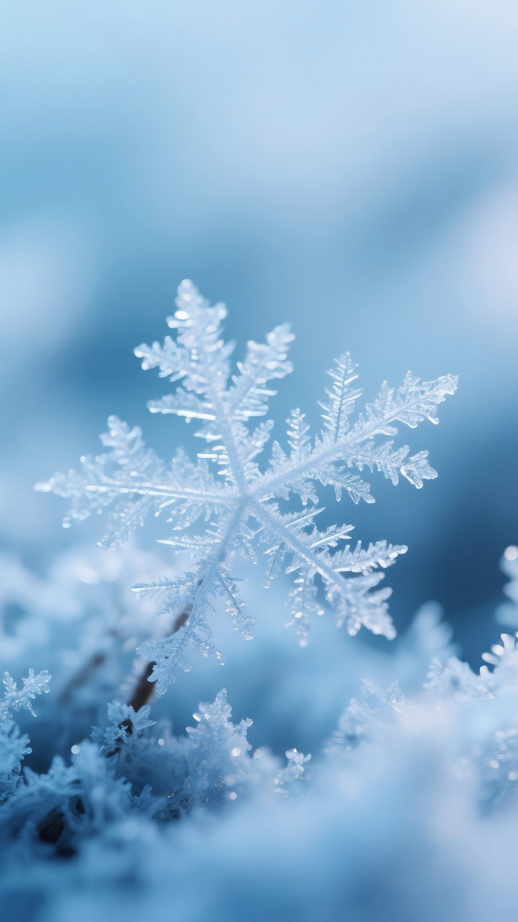 微距镜头霜花二十四节气霜降底图