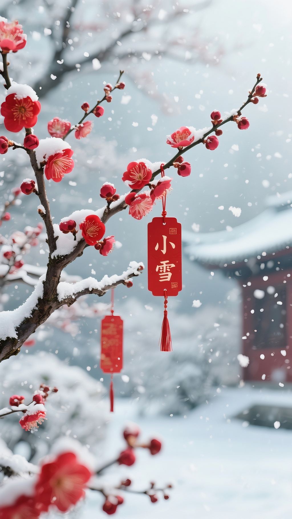 二十四节气小雪背景图