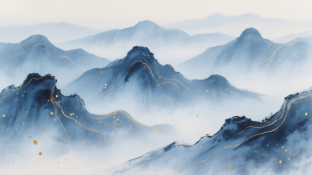 水墨风格中国传统山水画