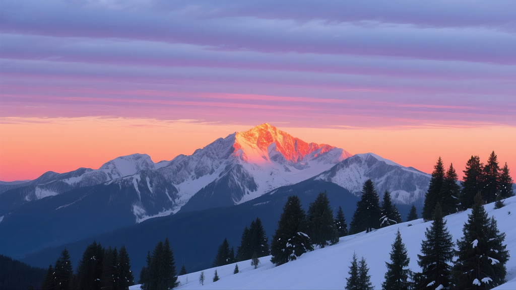自然风景十二四节气底图小雪
