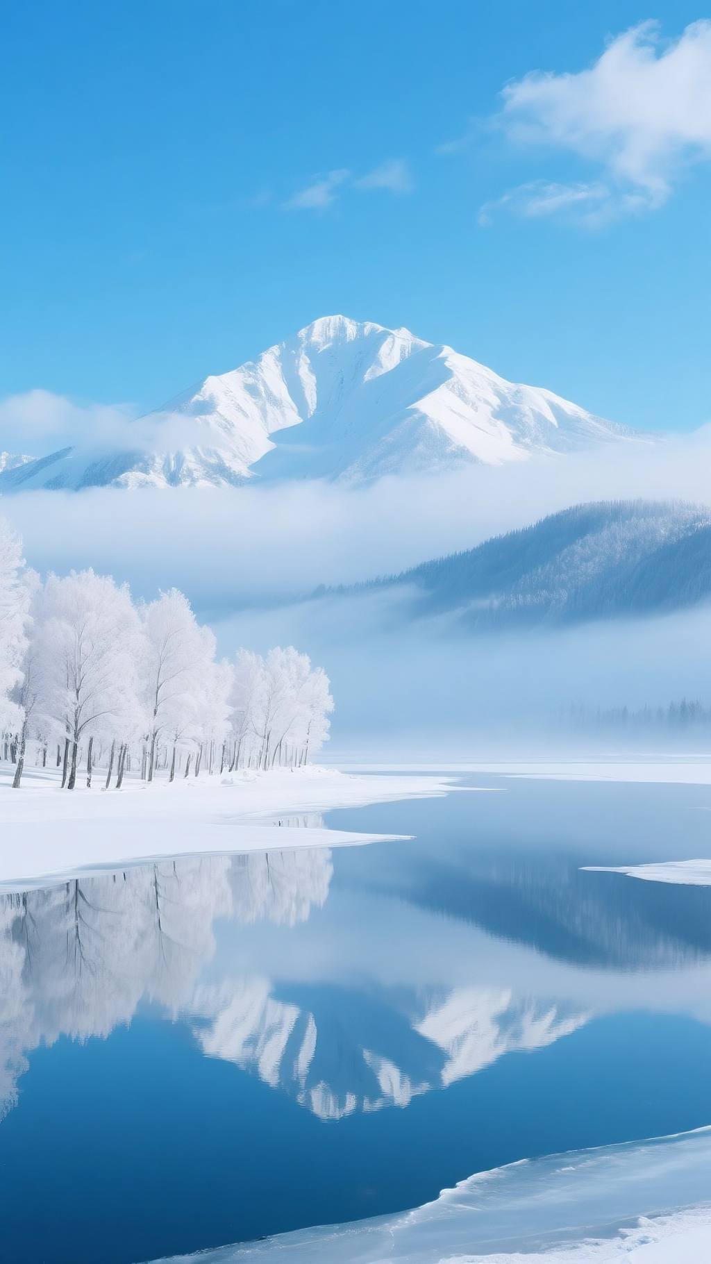 手机壁纸冬季雪景自然景观