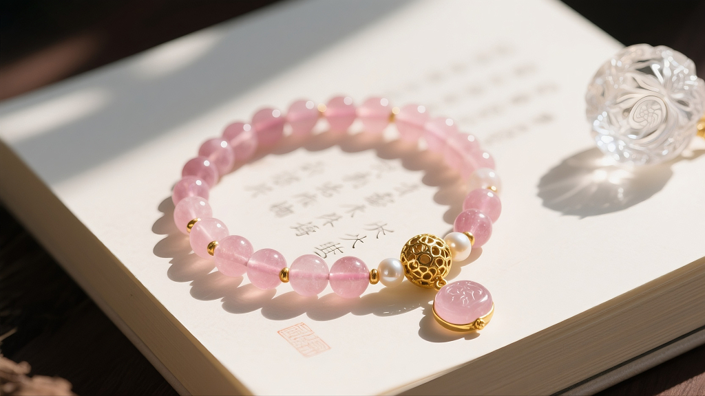 粉水晶手串