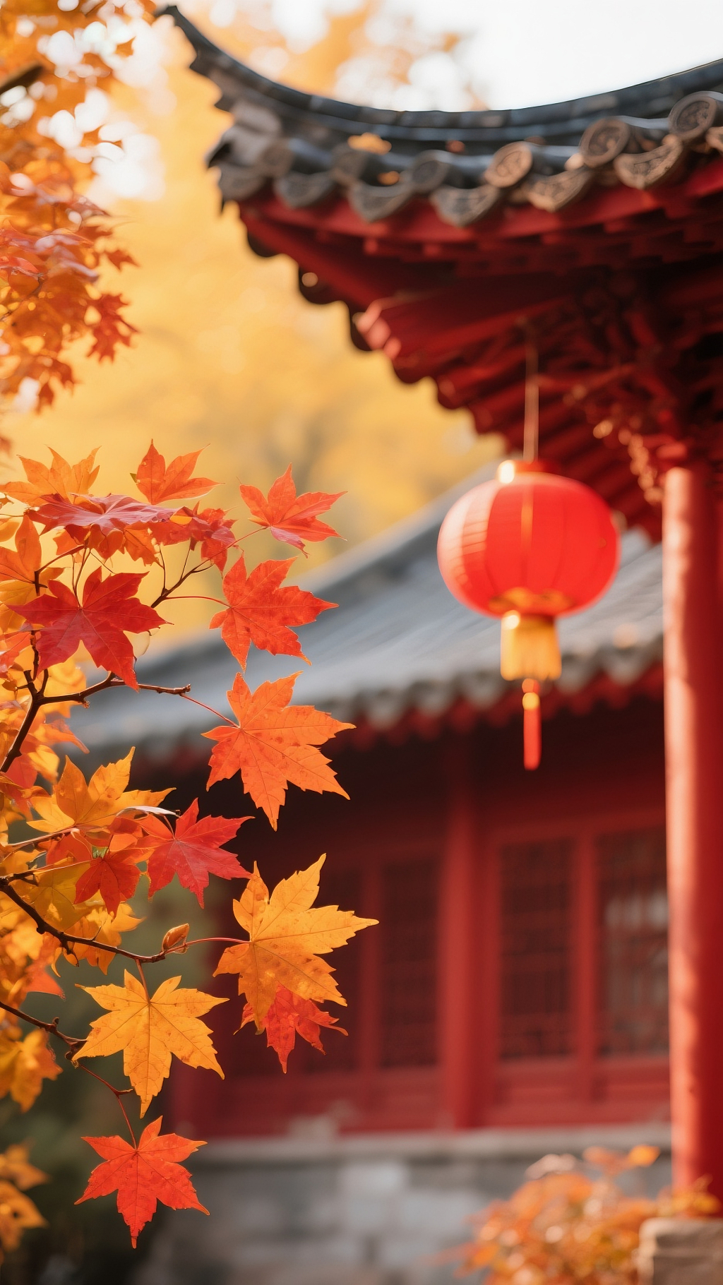 手机壁纸中式美学中式庭院