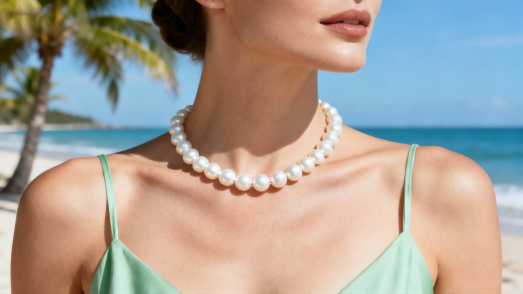 珍珠项链人像摄影