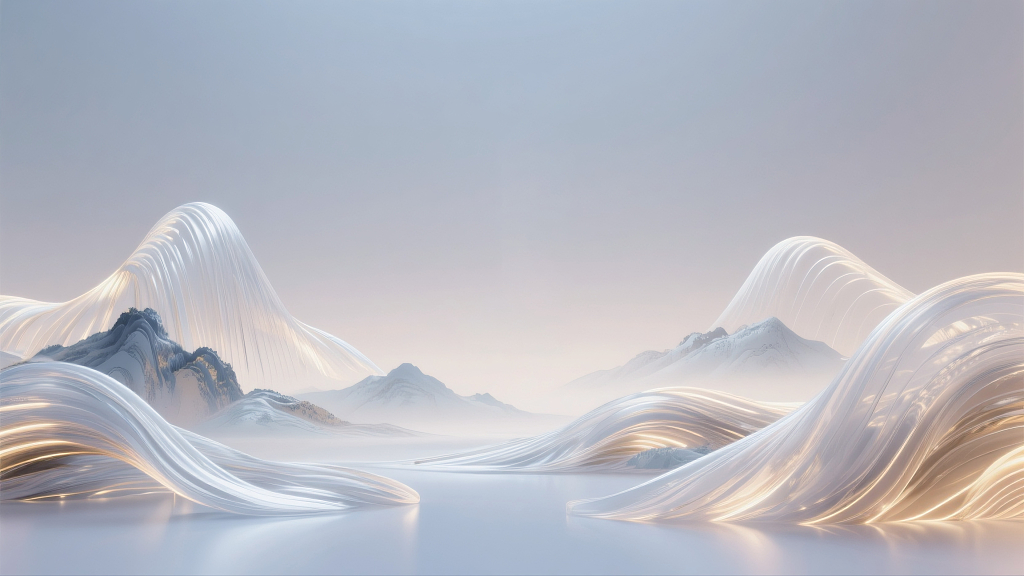 中式美学山水背景