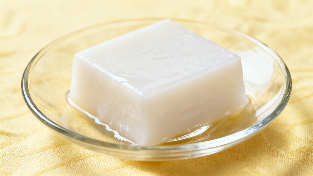 一盘美味的椰子糕美食美味