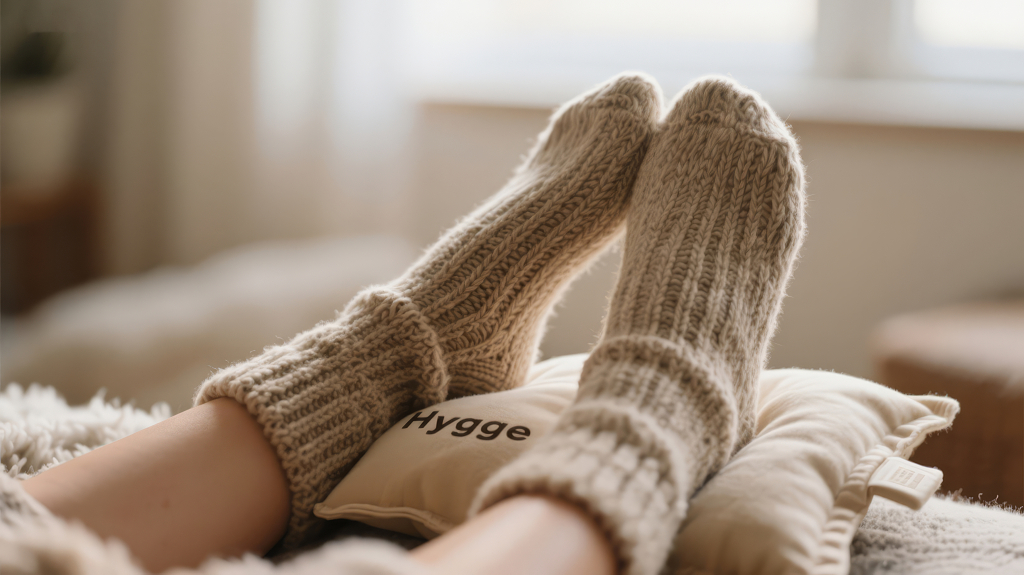 冬季居家毛线袜的温暖治愈慢生活
