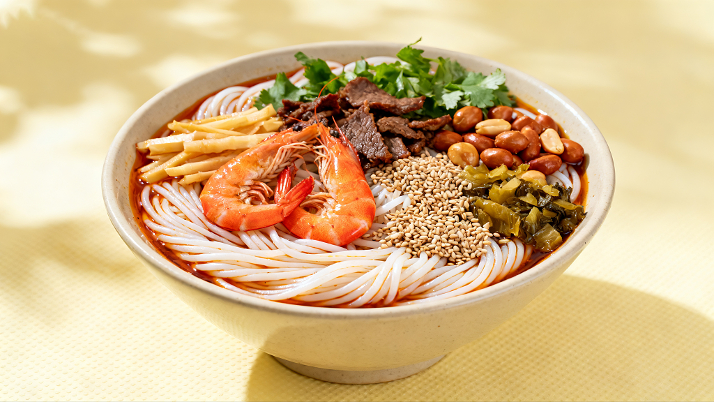 一碗美味的海鲜米粉