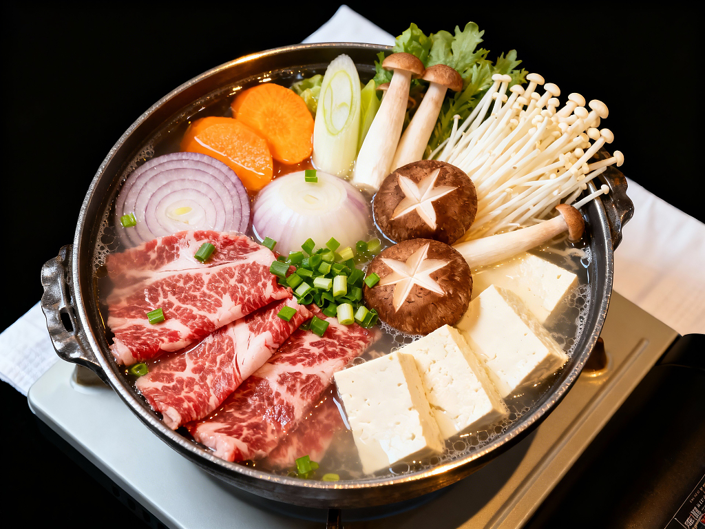 日式寿喜锅配菜图片菜单设计