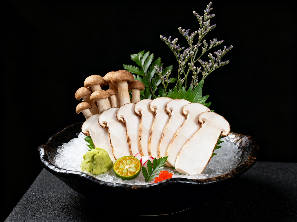 切片松茸刺身拼盘