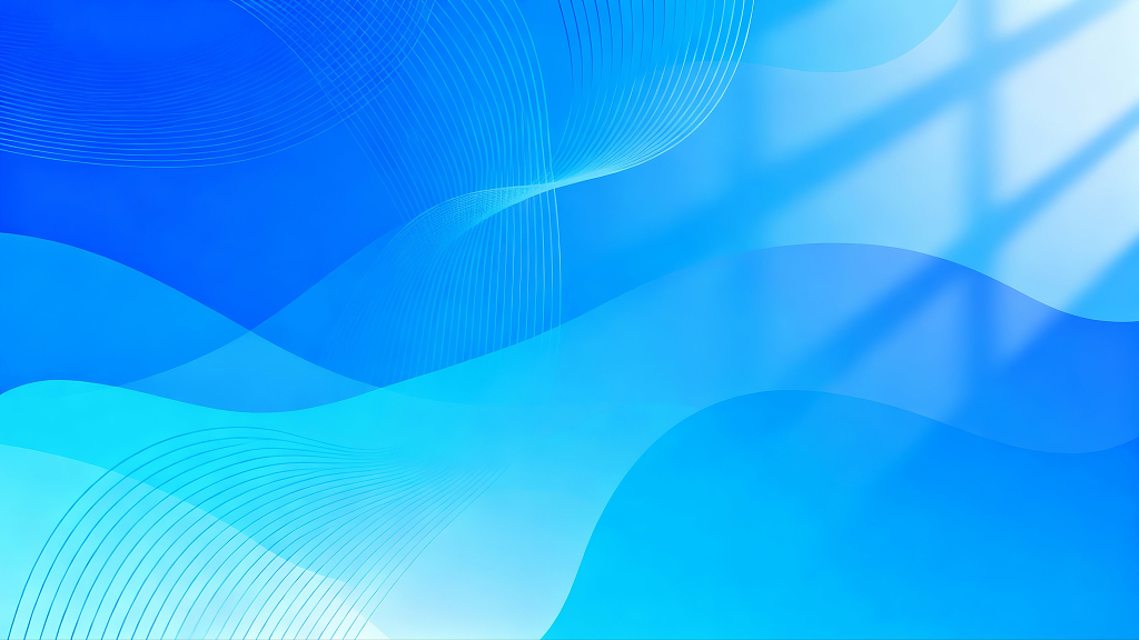 蓝色大气企业新品发布会年会宣传