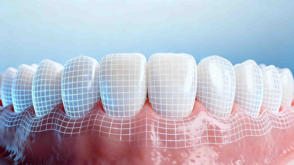 超现实科技风牙齿洁白