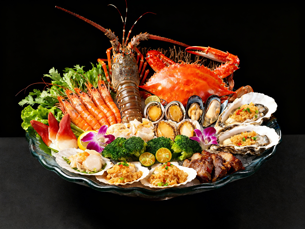 海鲜拼盘海鲜自助海鲜生鲜宣传图