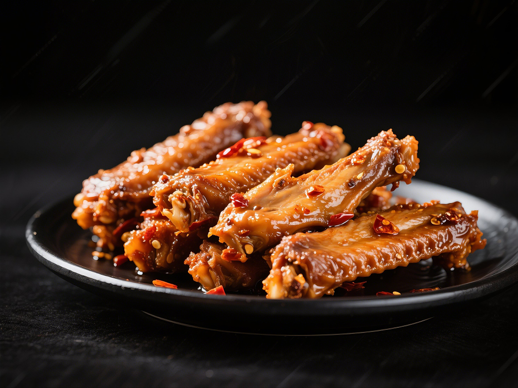 香辣卤鸭翅图片