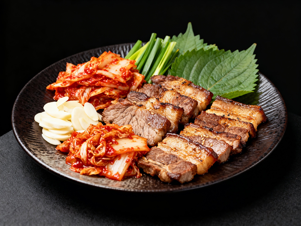 韩式烤肉拼盘图片