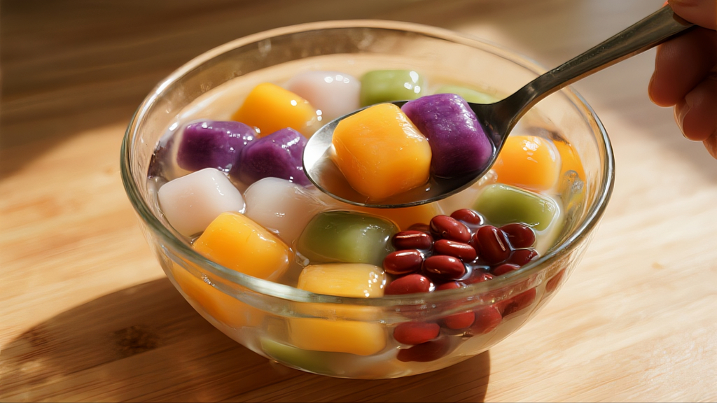 闽南七彩宝芋圆美食摄影