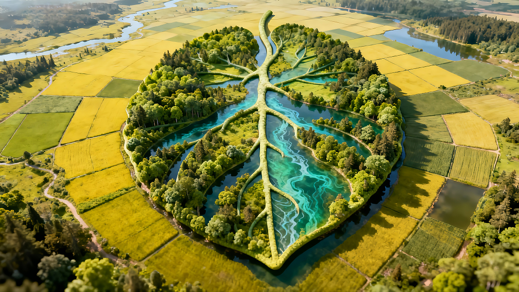 宁夏银川阅海湖