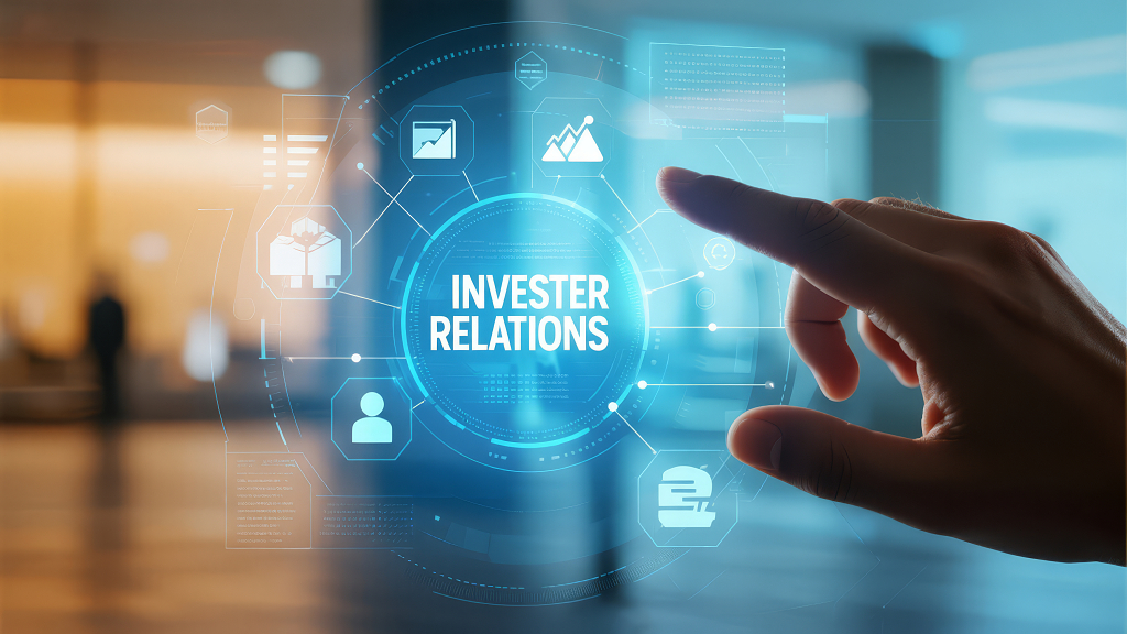 商业投资者关系科技创新概念背景图