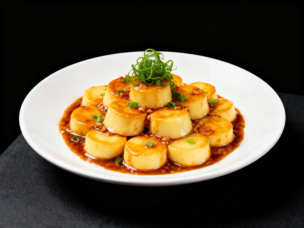 香煎日本豆腐图片