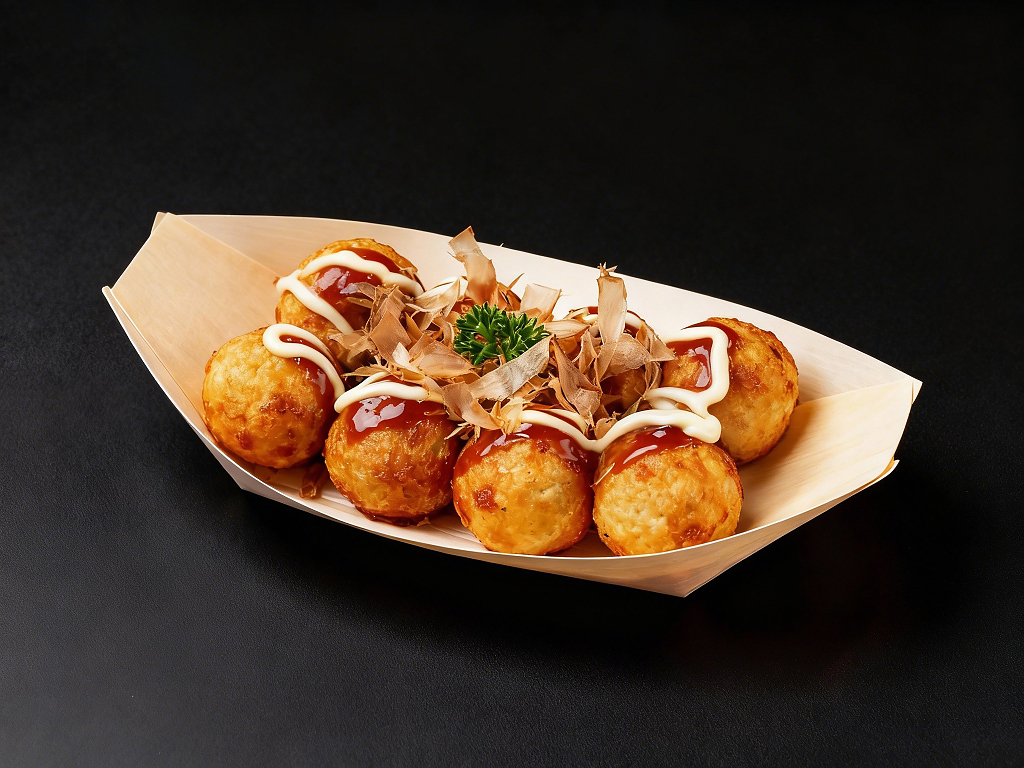 章鱼小丸子小吃宣传图产品图