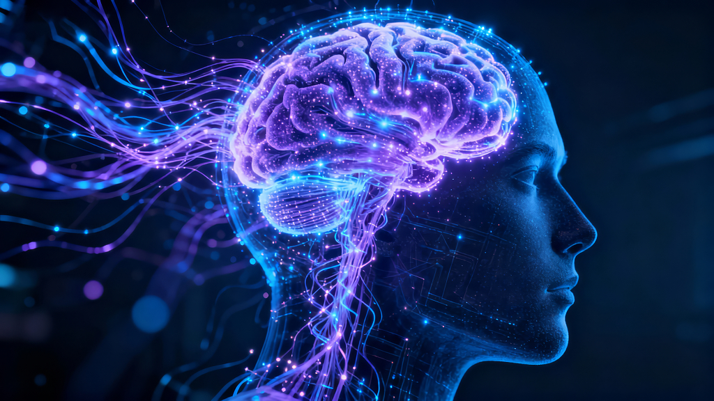 人工智能大脑神经网络思考科技背景