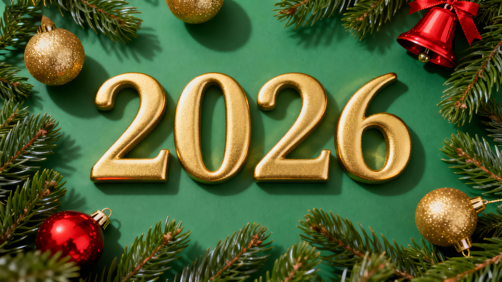 2026新年圣诞节装饰喜庆节日背景图