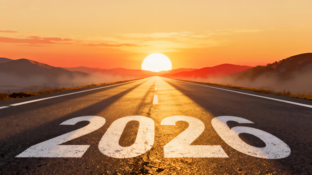 新年2026通往未来希望之路背景图