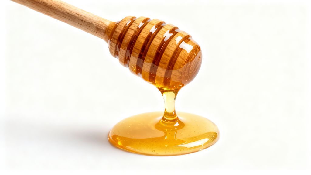 纯净香甜的滴落蜂蜜美食静物背景图