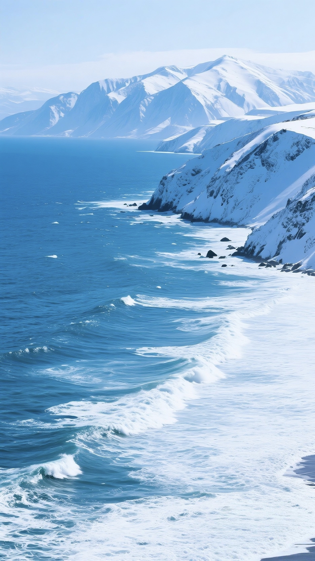雪山海岸自然景观摄影素材雪山海岸自然景观摄影素材