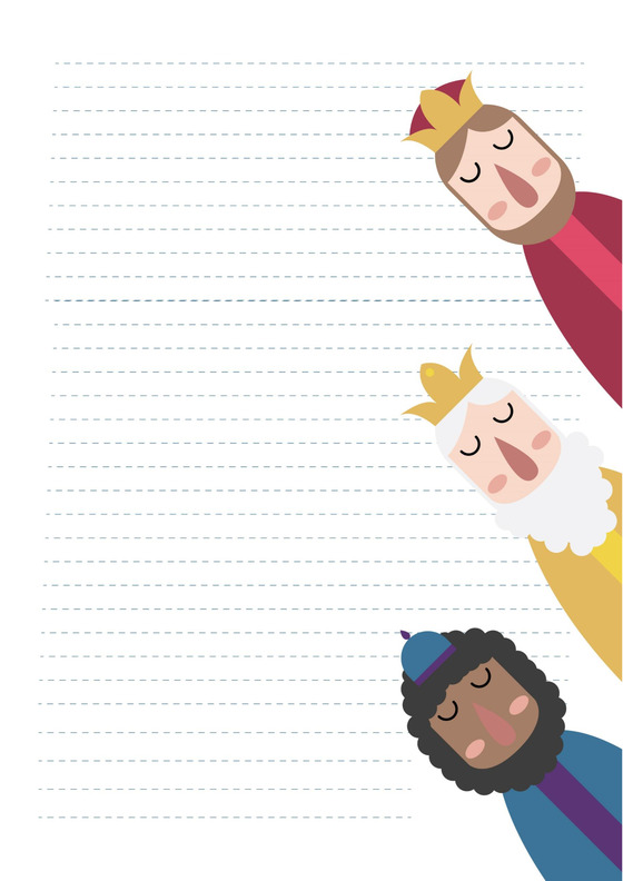 风卡通风信纸模板Word版PS版