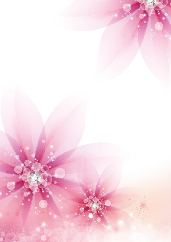 唯美花瓣信纸设计