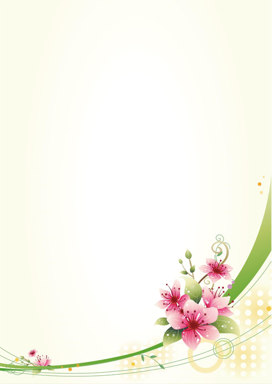 粉色花信纸信封设计