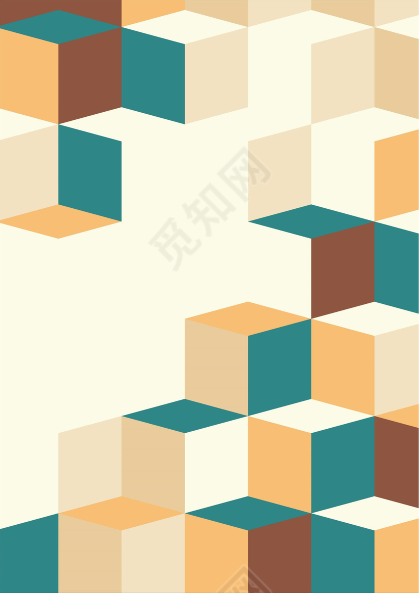 橙色活力商务风信纸设计 