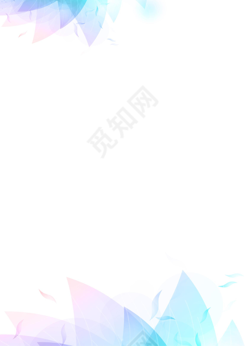 梦幻企业商务风信纸Word编辑Ai背景