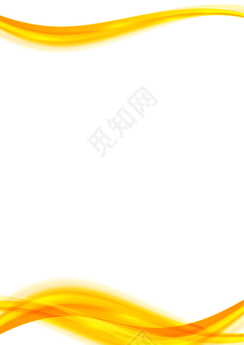 橙色企业商务风信纸Word编辑Ai背景