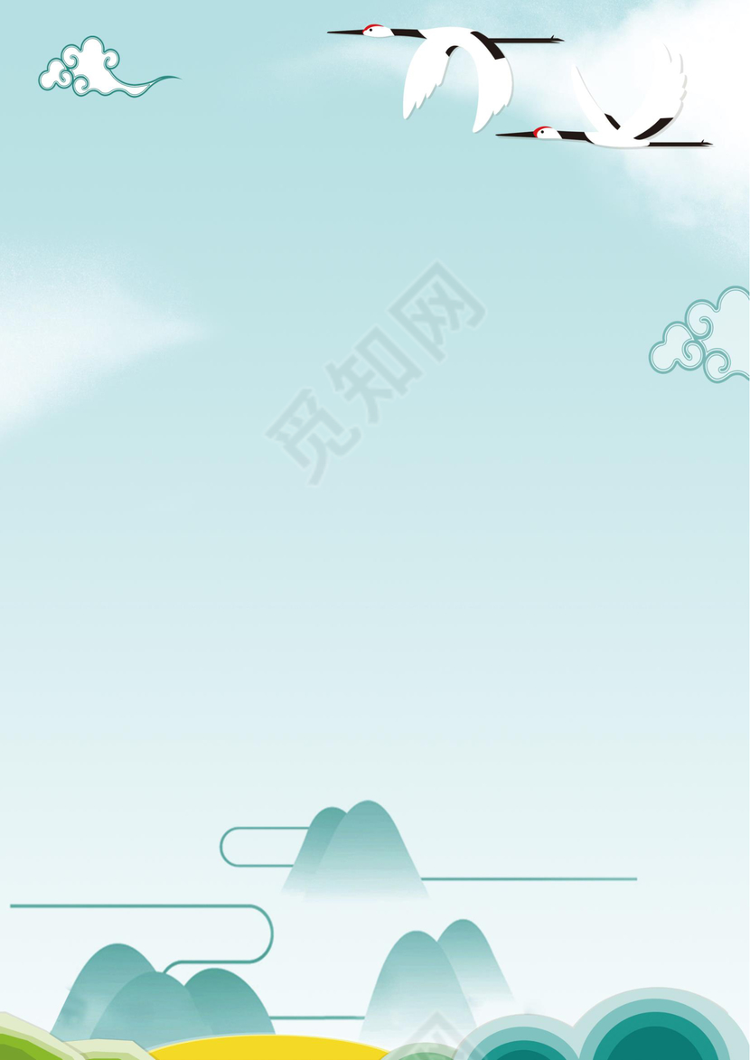 中国剪纸风Word信纸模板