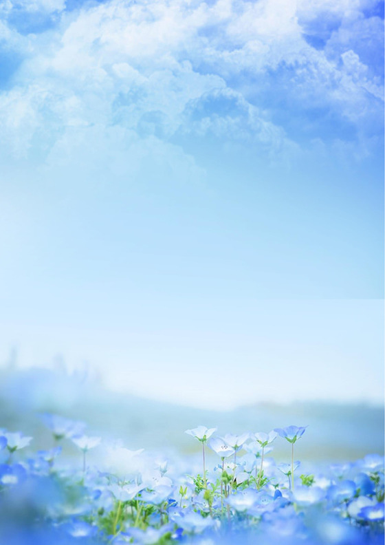 风景草地背景信纸模板