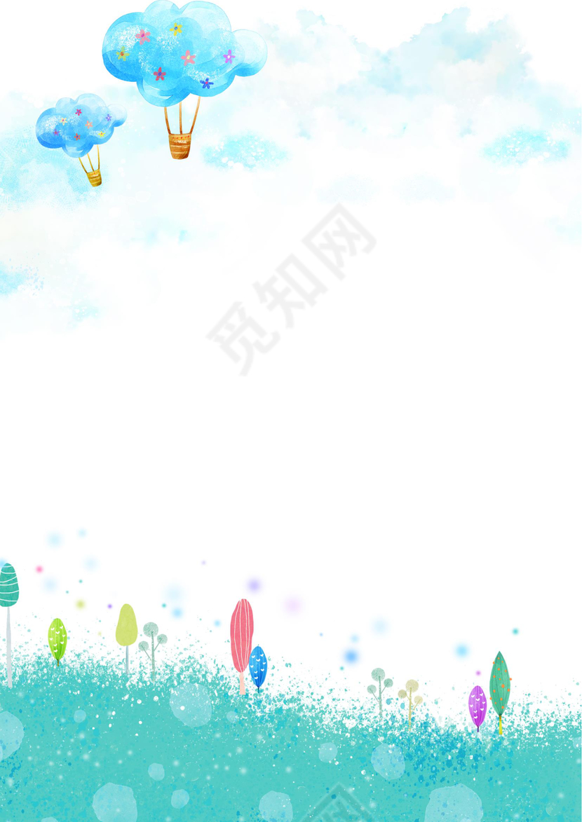 手绘超清新风Word信纸模板