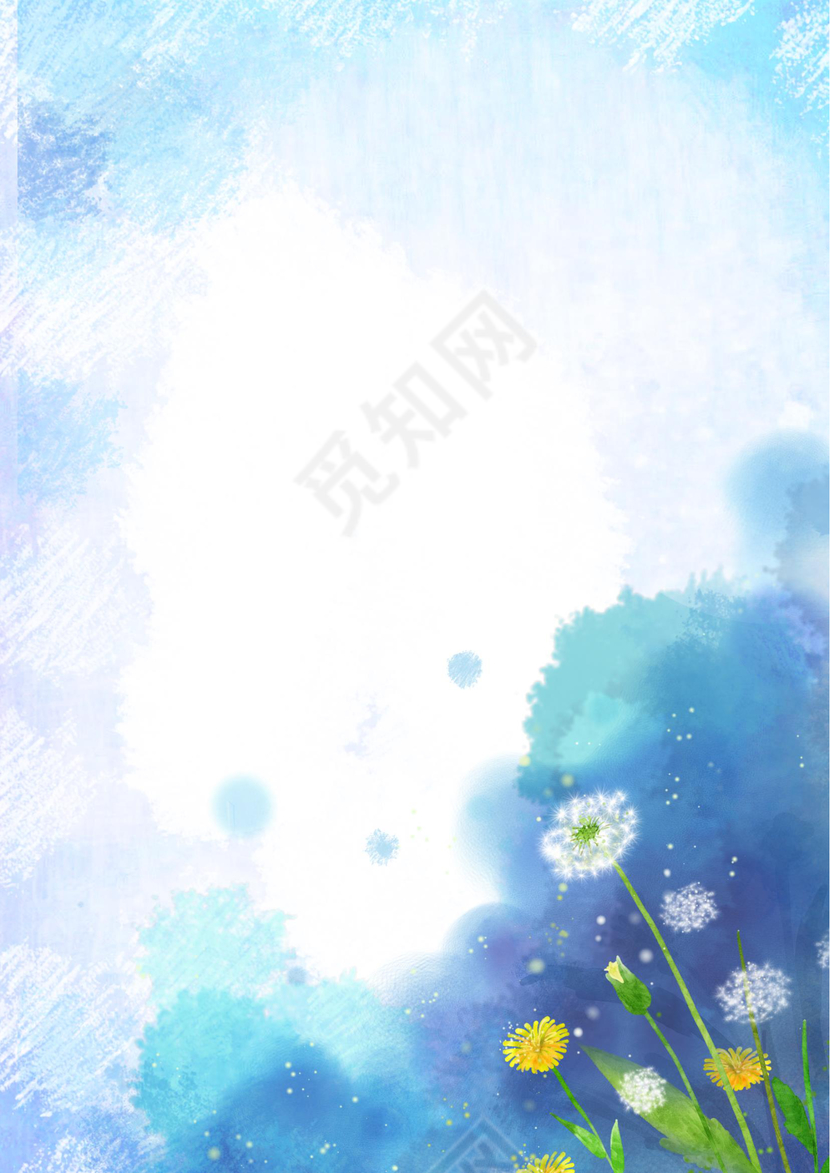 唯美手绘风Word信纸模板