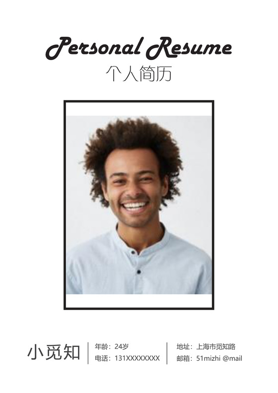 简洁风财务管理人成套Word简历模板
