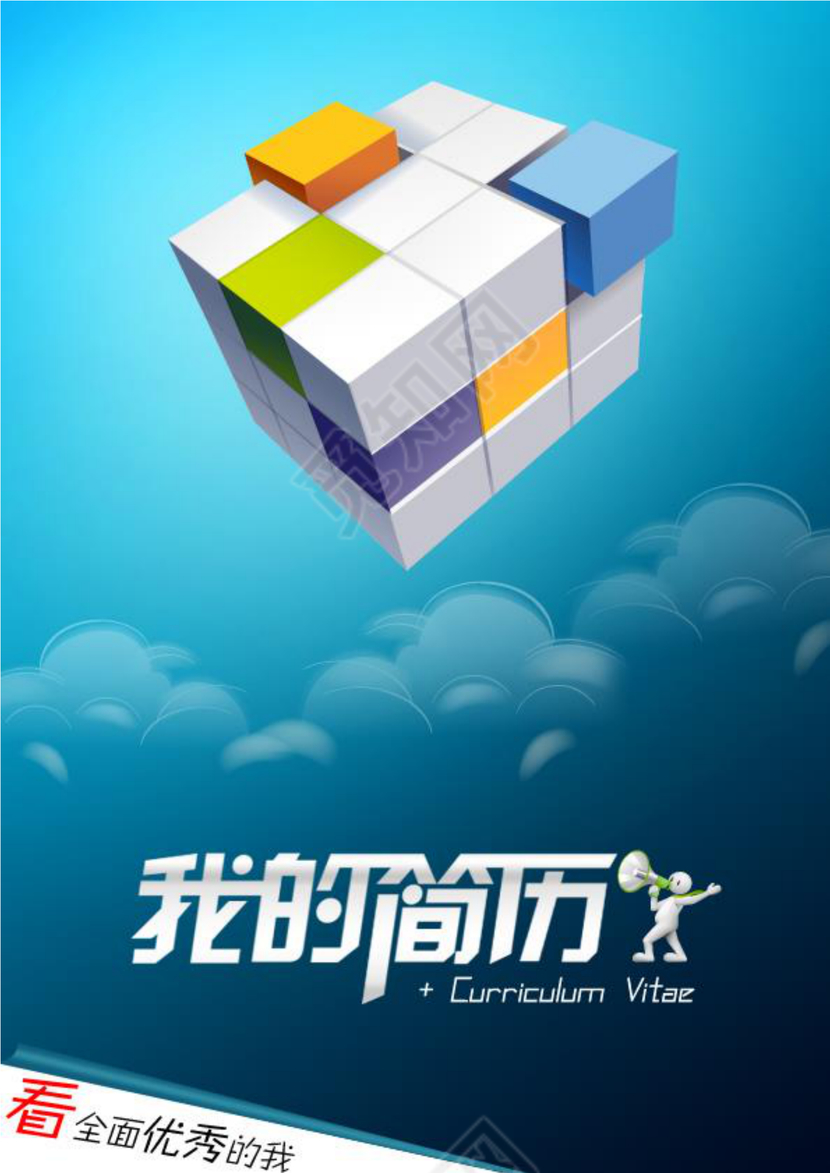 带封面空白表格Word个人简历