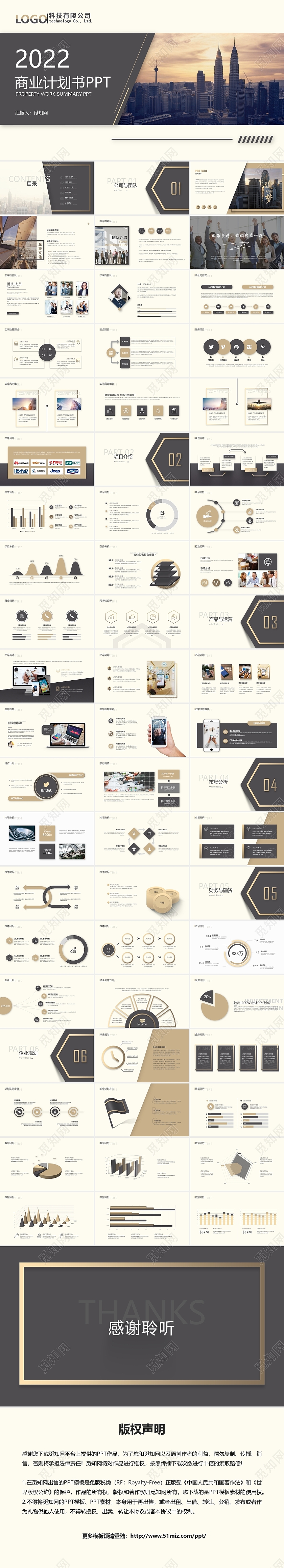 大气简约商务商业计划书创业融资项目投资产品介绍