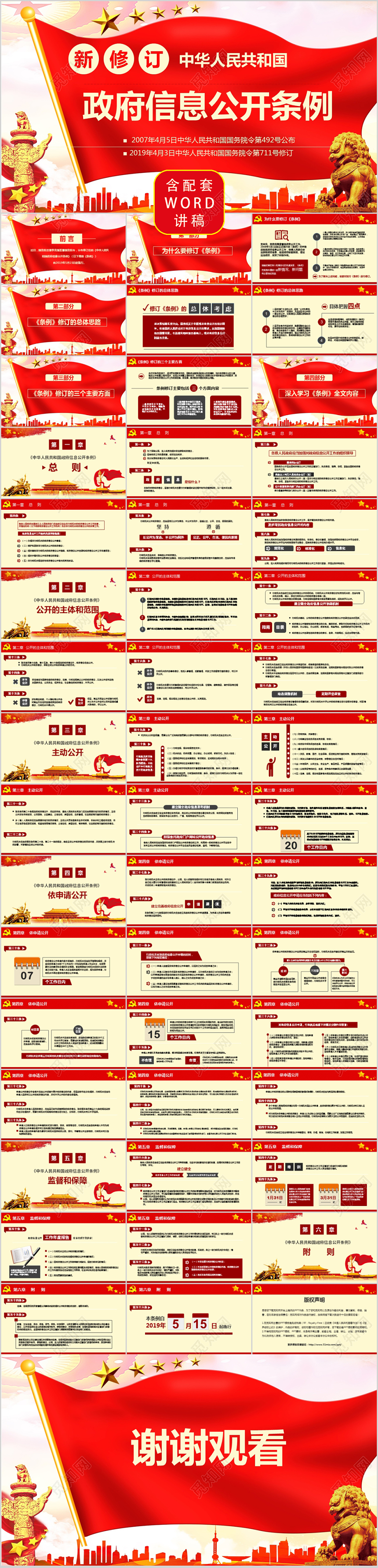 中华人民共和国新修订政府信息公开条例ppt党政党课党建ppt